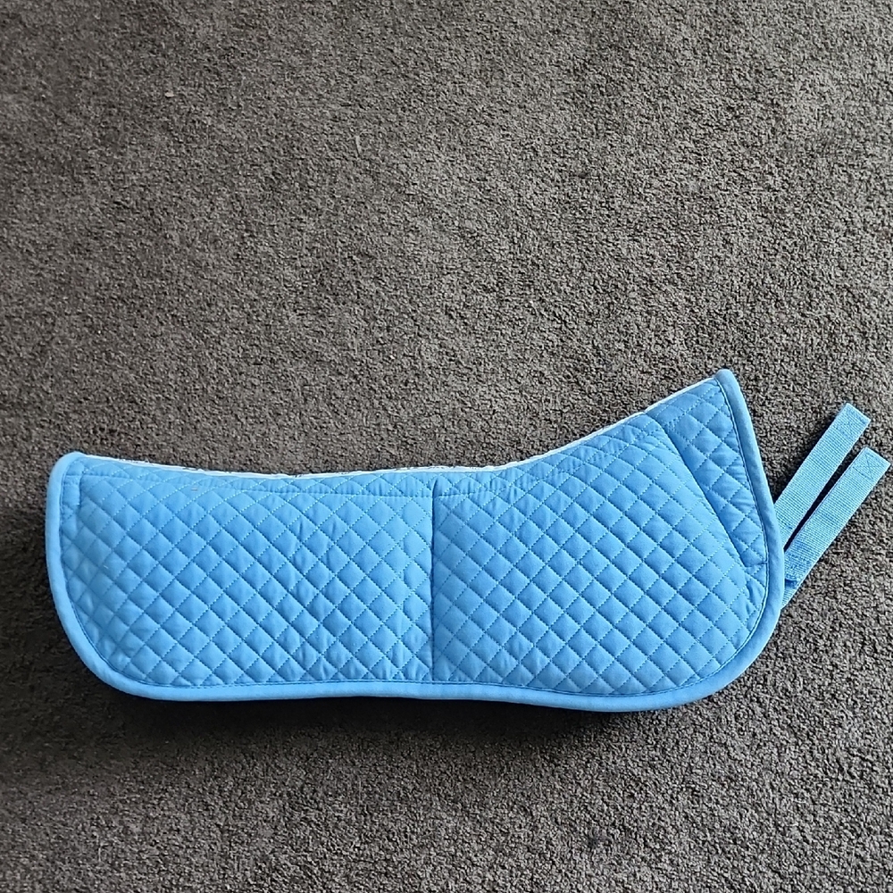 ECP Equine Comfort Products Quilted Blue Saddle Pad Half Pad
